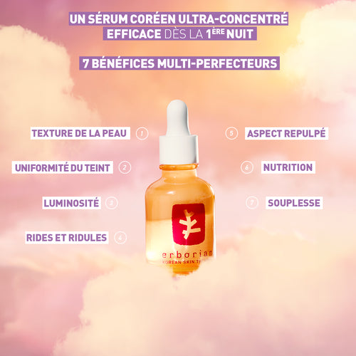 ERBORIAN Skin Therapy Serum Light 30ml Sérum Léger Anti-Âge Éclat Hydratation Peaux Mixtes
