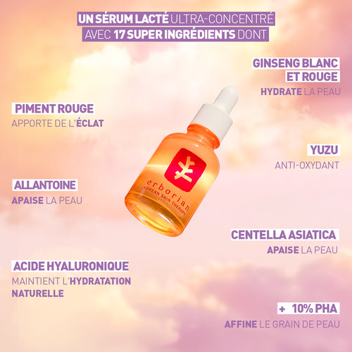 ERBORIAN Skin Therapy Serum Light 30ml Sérum Léger Anti-Âge Éclat Hydratation Peaux Mixtes