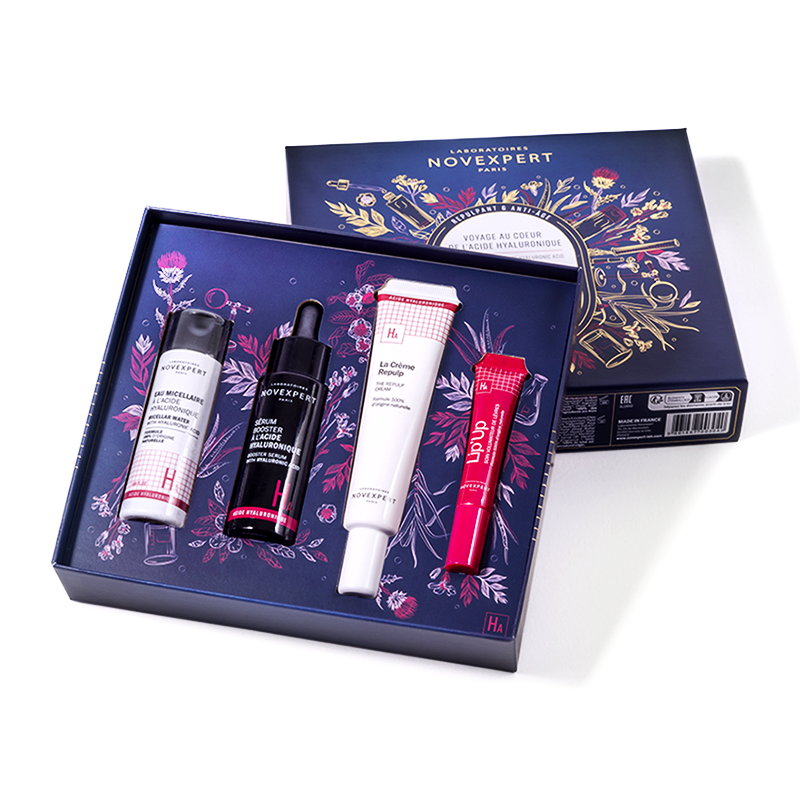 NOVEXPERT Coffret Premium Acide Hyaluronique Coffret Soin Anti-Âge Hydratation Intense