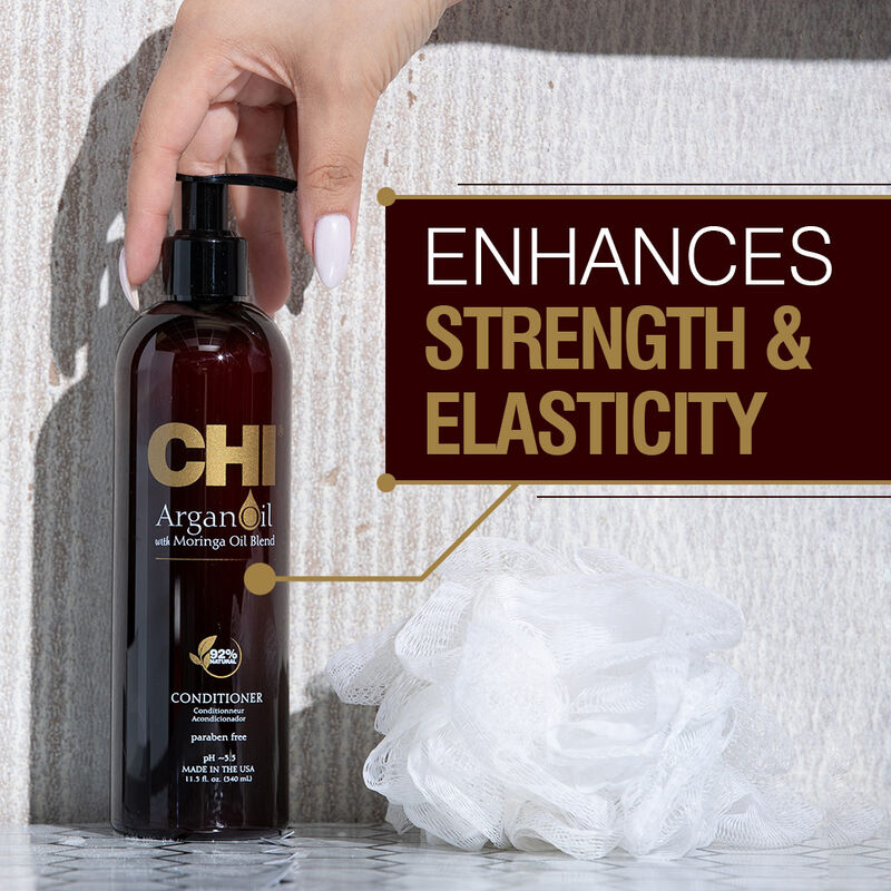 CHI Argan Oil Après-Shampooing Huile d’Argan 340ml Nutrition Brillance