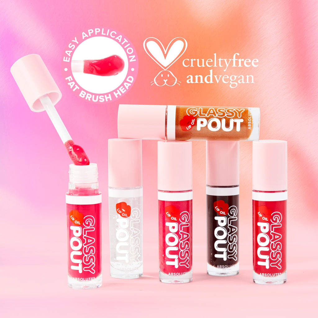 ABSOLUTE NEW YORK Glassy Pout Lip Oil Perky 15ml Huile à Lèvres Hydratante Brillance Glossy Soin Nourrissant