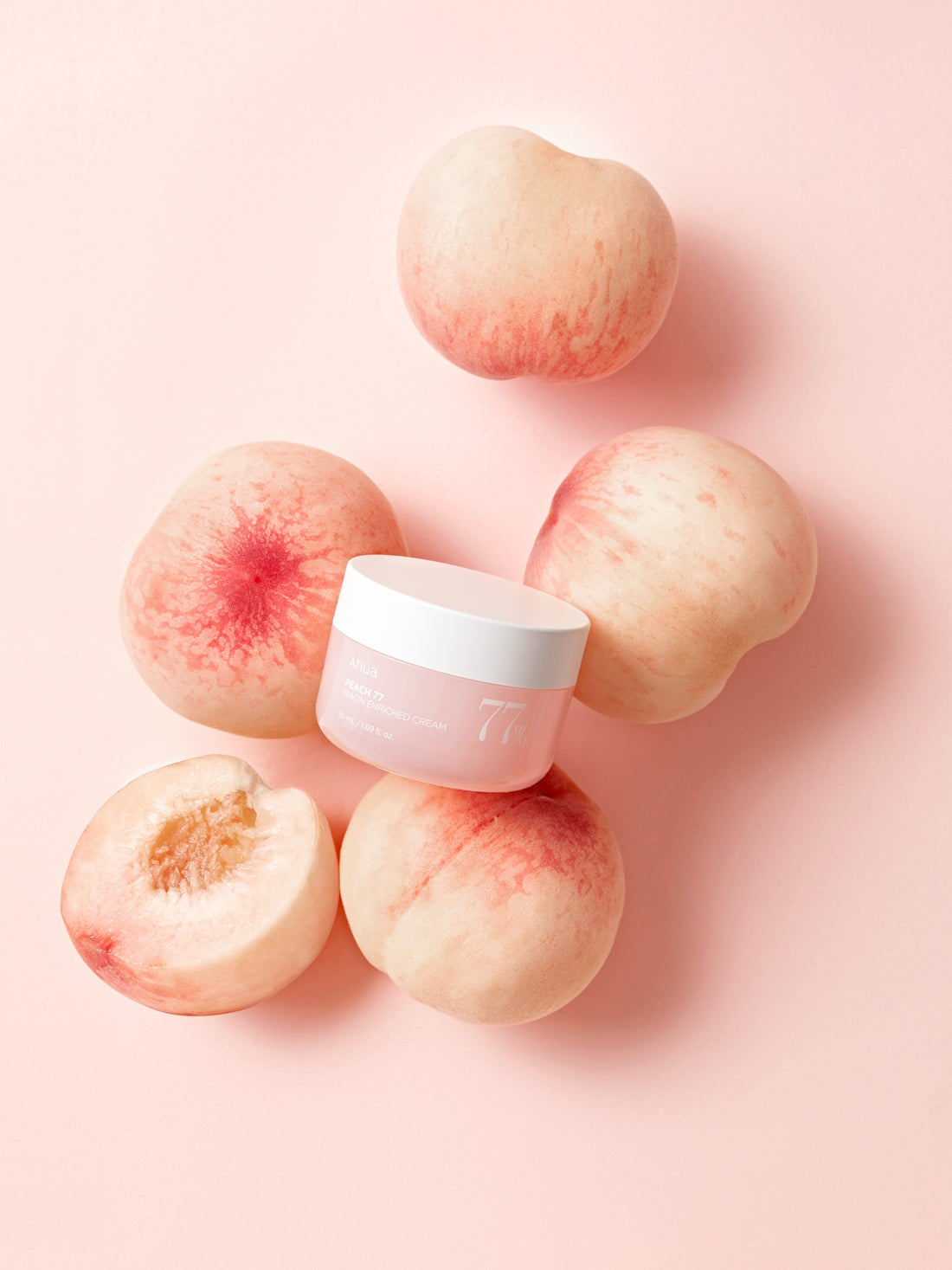 ANUA Peach 77 Niacin Enriched Cream 50ml Crème Hydratante Niacinamide Pêche Éclat