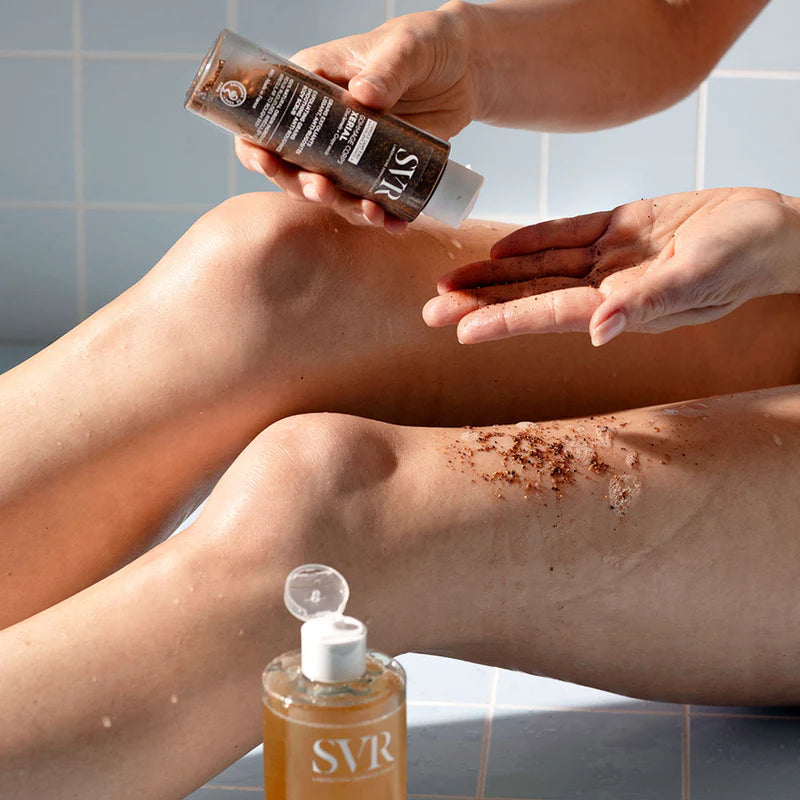 SVR XERIAL Gommage Corps 100g + TOPIALYSE Huile Lavante 55ml Offerte Coffret Exfoliant Hydratant