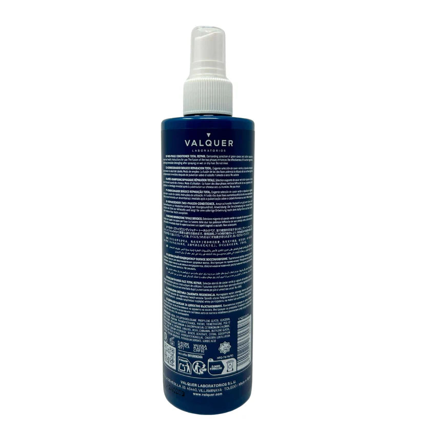 VALQUER Total Repair Après-Shampoing Biphasique 300ml Soin Capillaire Réparateur Cheveux Abîmés