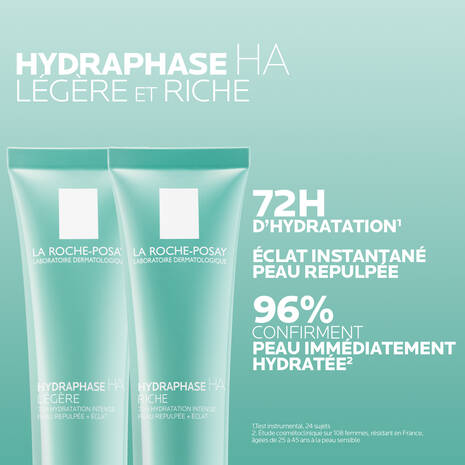 La Roche-Posay Hydraphase HA Intense Légère 50ml – Soin Réhydratant Acide Hyaluronique Peaux Sensibles