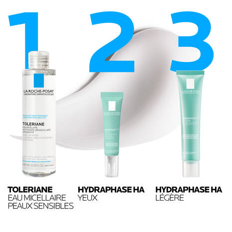 La Roche-Posay Hydraphase HA Intense Légère 50ml – Soin Réhydratant Acide Hyaluronique Peaux Sensibles