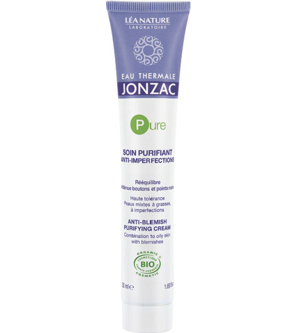 JONZAC Soin Purifiant Anti-Imperfections Certifié Bio 50ml Matifiant Régulateur Peaux Mixtes Grasses
