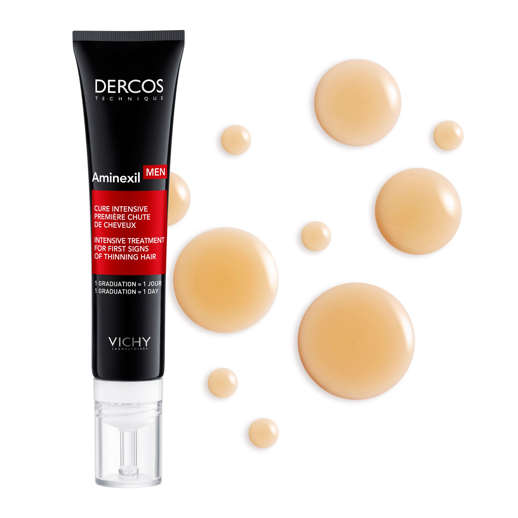VICHY Dercos Technique Aminexil Men Cure Intensive Première Chute Cheveux 36ml