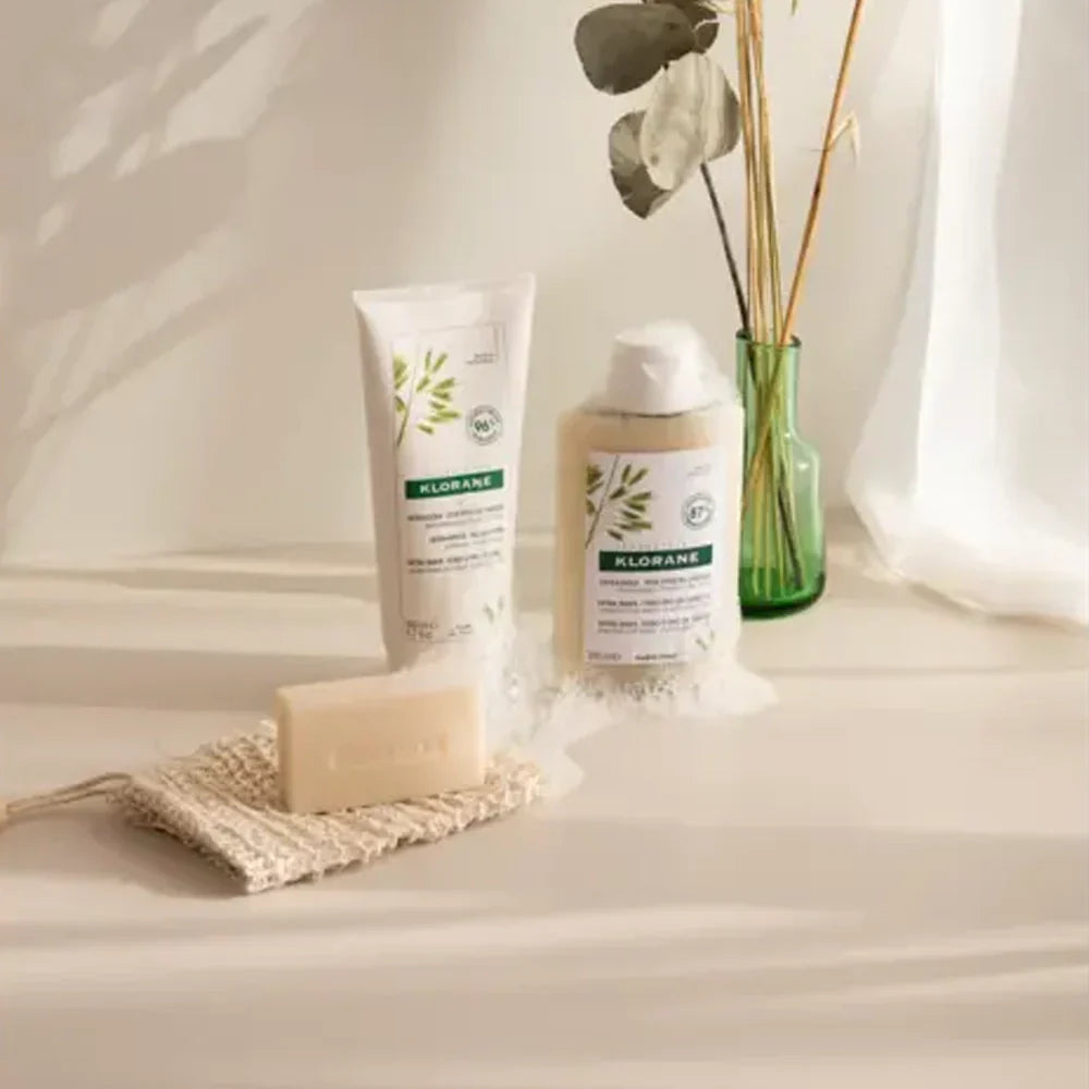 KLORANE Shampooing au Lait d’Avoine 400ml – Cheveux Délicats et Sensibles