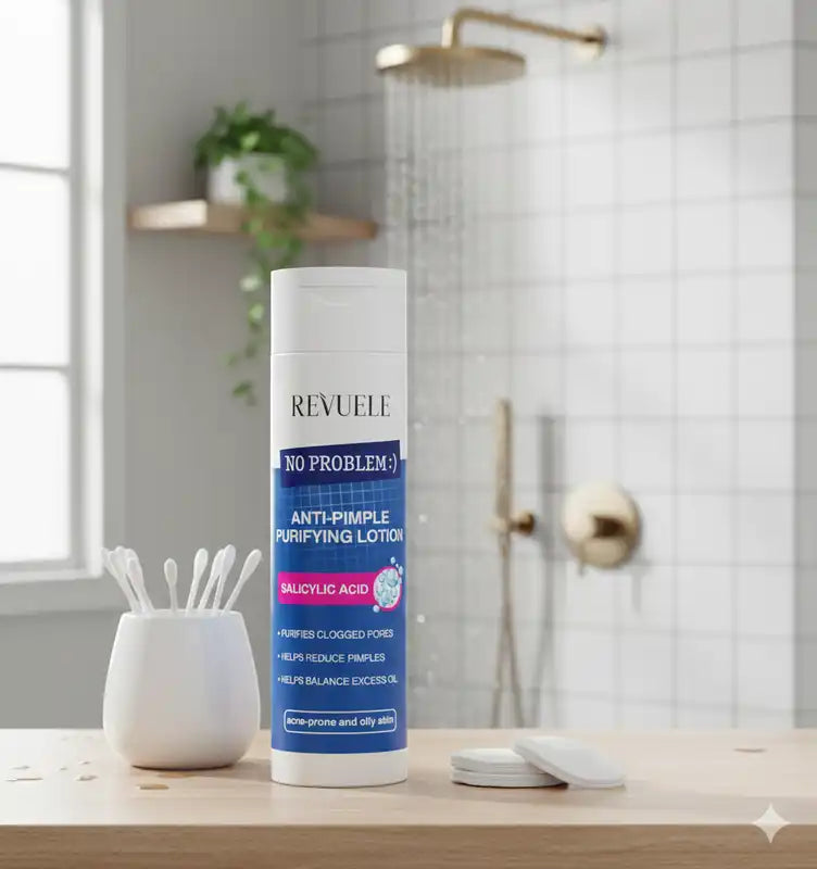 REVUELE No Problem Lotion Purifiante Anti-Boutons Acide Salicylique 200ml Peau Acnéique Imperfections