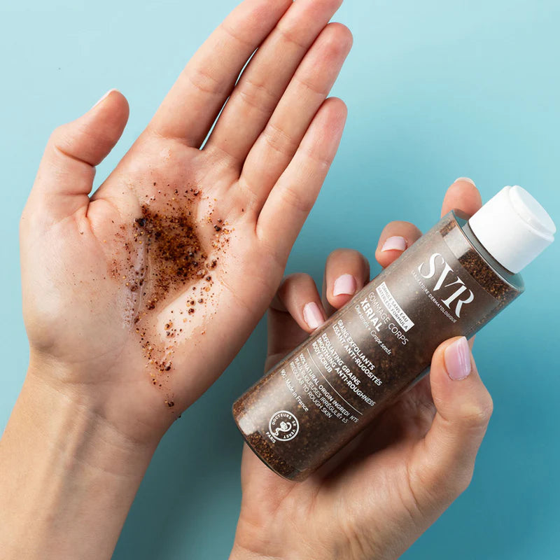 SVR XERIAL Gommage Corps 100g + TOPIALYSE Huile Lavante 55ml Offerte Coffret Exfoliant Hydratant