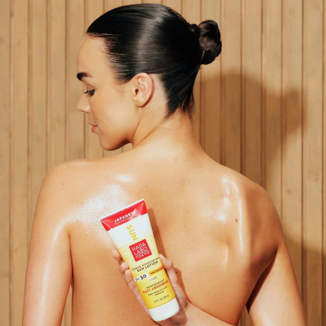 JAPANESE HADA LABO Sun Body Lotion SPF50 200ml Protection Solaire Corps Hydratante Anti-UV