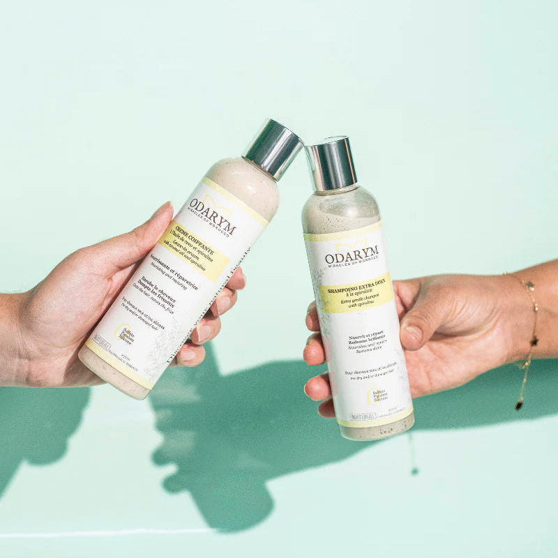 ODARYM Shampooing Liquide Extra Doux Spiruline Huile de Coco 250ml Cheveux Délicats Usage Fréquent