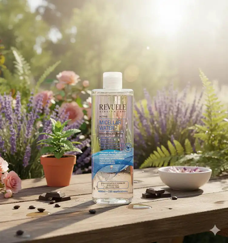 REVUELE Micellar Water Active 400ml Eau Micellaire Nettoyante Apaisante Démaquillante Tous Types Peaux