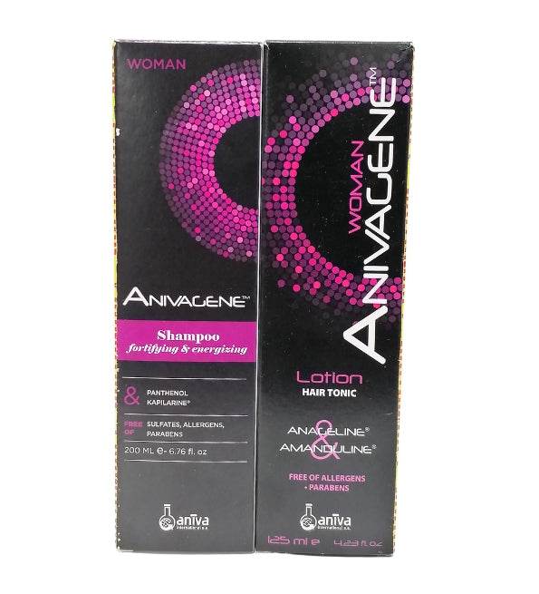Anivagene Pack Femme Shampoing Fortifiant 200ml + Lotion Tonic 125ml Duo Capillaire