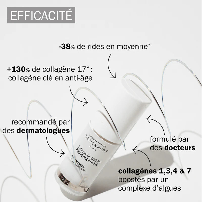 NOVEXPERT Sérum Booster Pro-Collagène 30ml – Sérum Anti-Âge Repulpant Premium