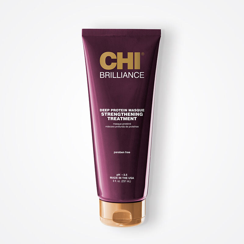 CHI Deep Brilliance Masque Protéiné 237ml Masque Réparateur Protéines Cheveux Abîmés Secs