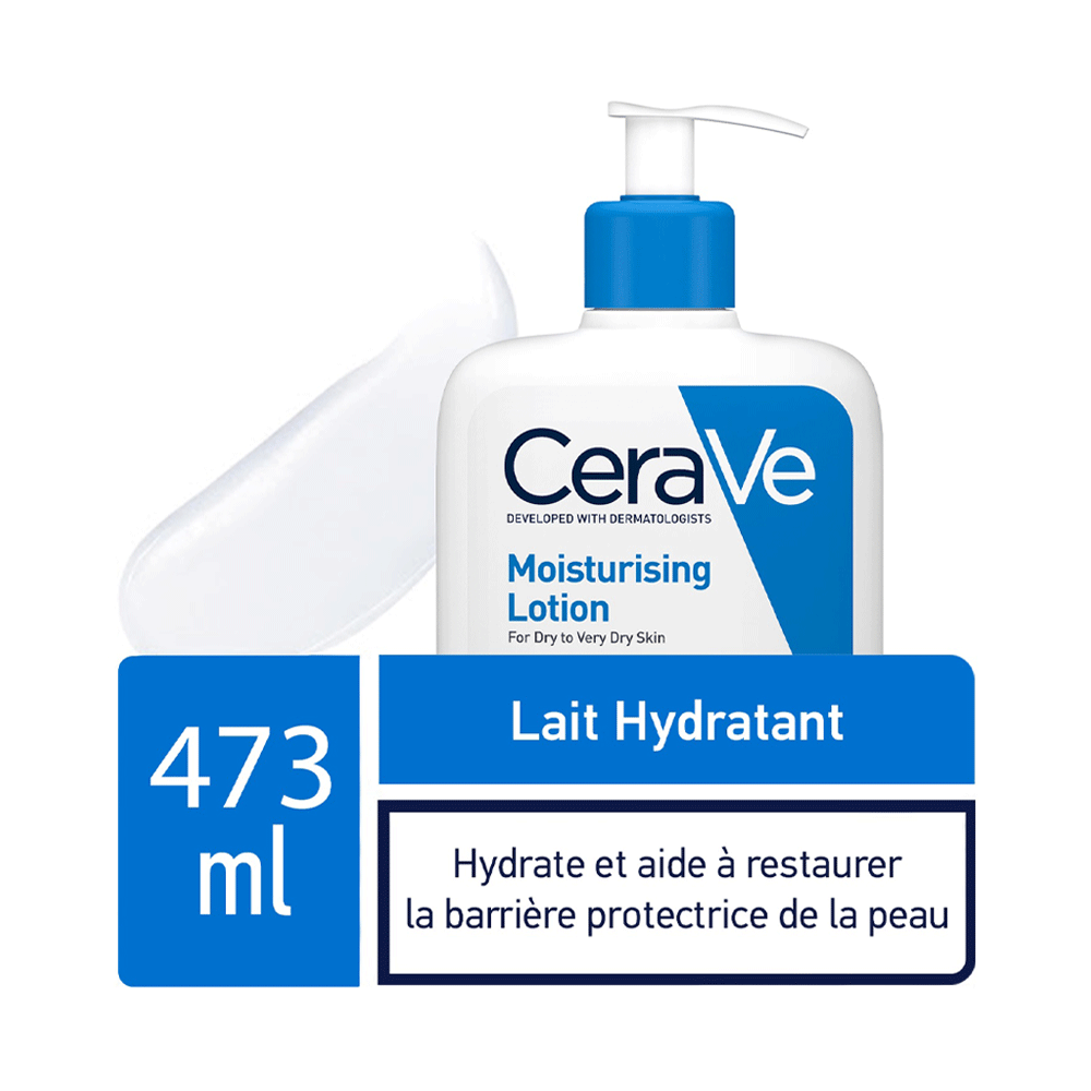 CERAVE Lait Hydratant Corps Texture Fluide Hydratation 24H Céramides