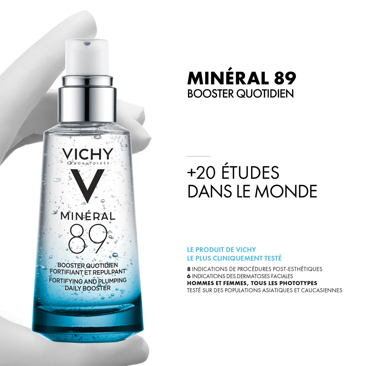 VICHY Minéral 89 Sérum Booster Hydratant Fortifiant Repulpant