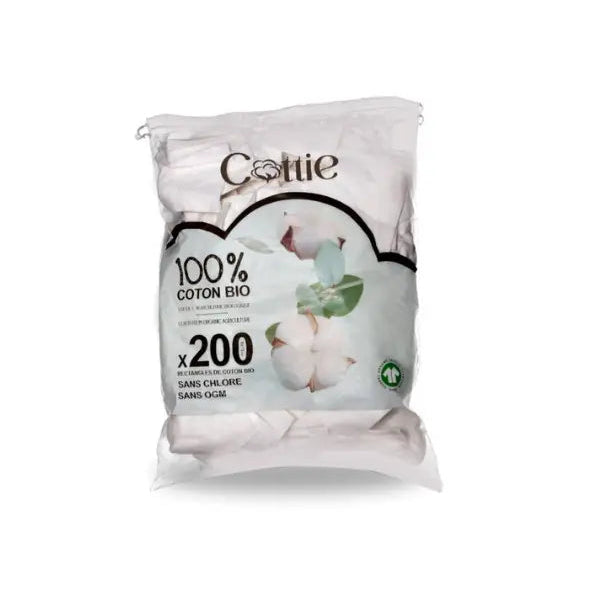 COTTIE Coton Pads Bio 200 Unités Disques Démaquillants Coton Biologique