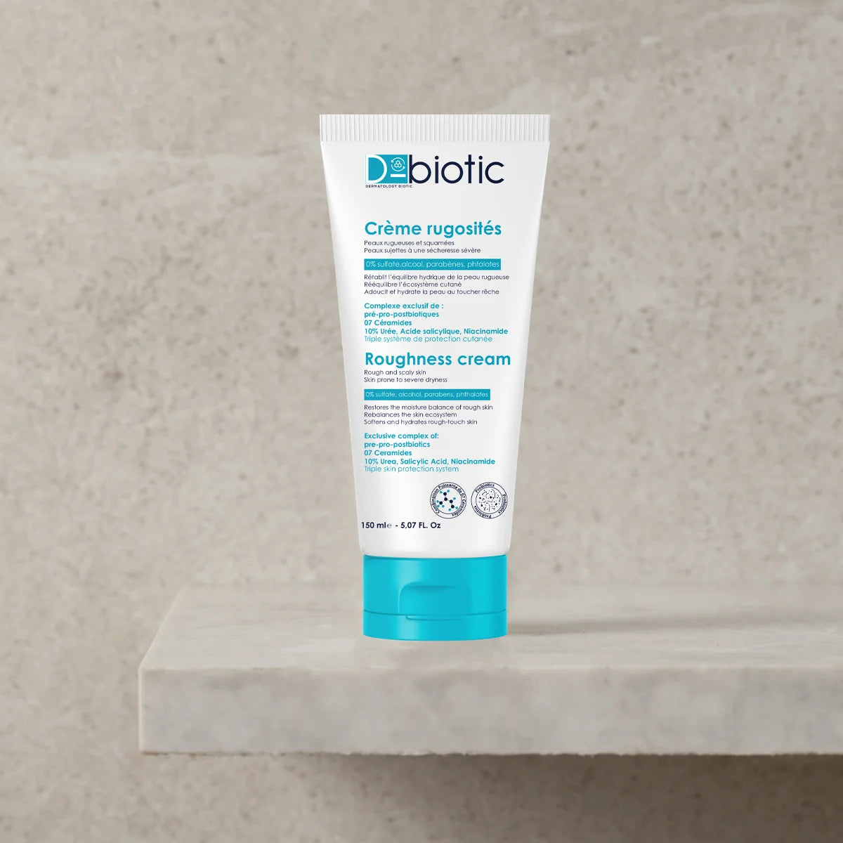D-BIOTIC Crème Rugosités 150ml Soin Corps Peaux Rugueuses Kératose Pilaire Probiotiques