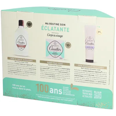 ROGÉ CAVAILLÈS Coffret Éclatante Crème Miraculeuse + Crème Douche Nourissante + Savon Surgras