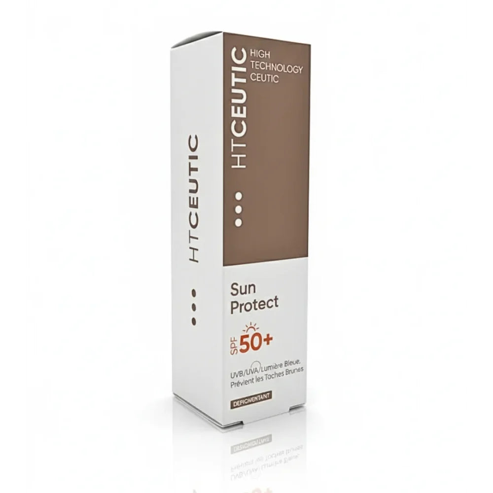 HT CEUTIC Sun Protect SPF50+ 40ml Crème Solaire Très Haute Protection Anti-Taches