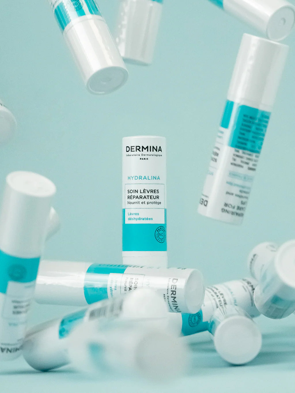 DERMINA Hydralina Soin Lèvres Réparateur 4g Stick Lèvres Nourrissant Protecteur Anti-Gerçures