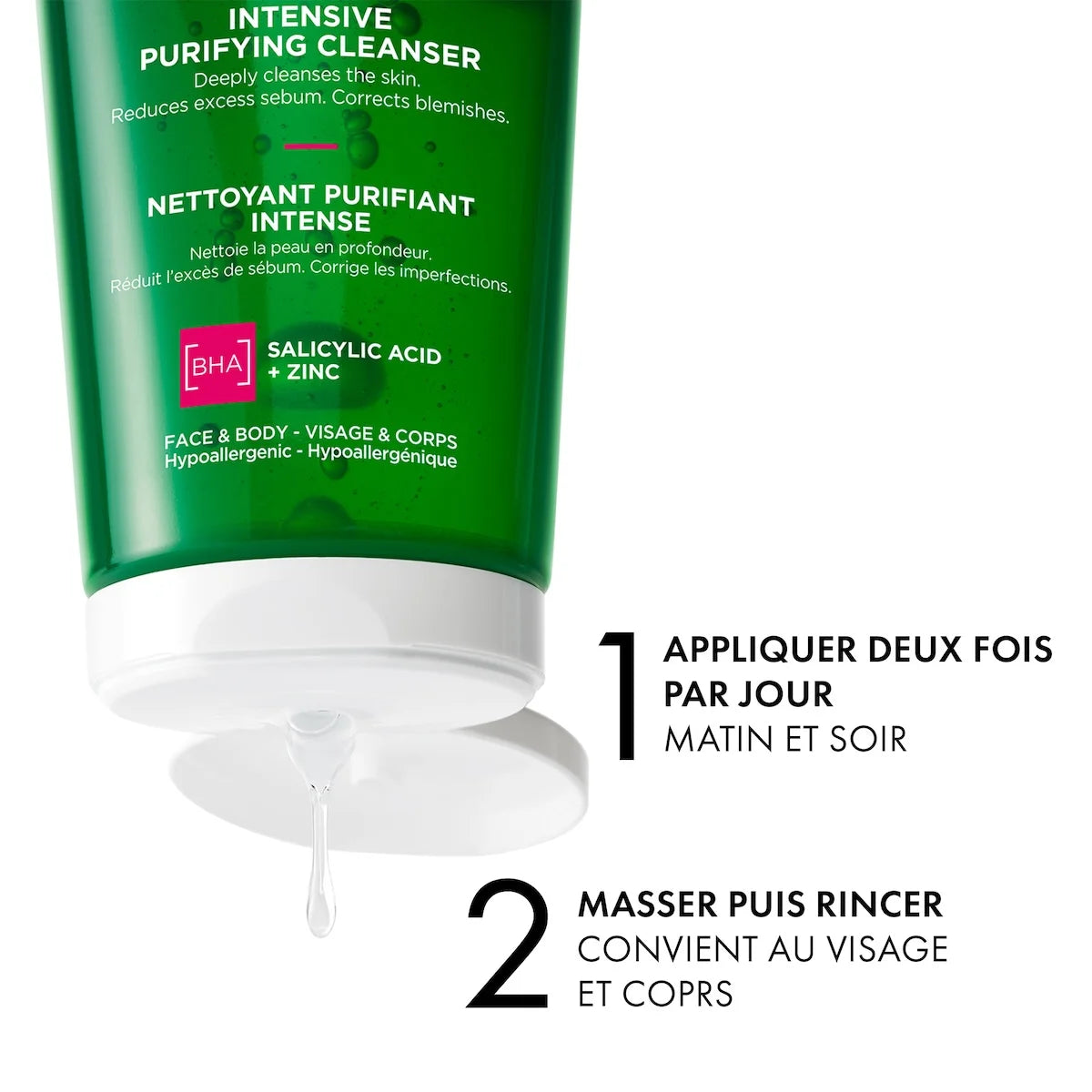 VICHY Normaderm Phytosolution Gel Purifiant Détox Végétale Intensive Eau Thermale 200ml