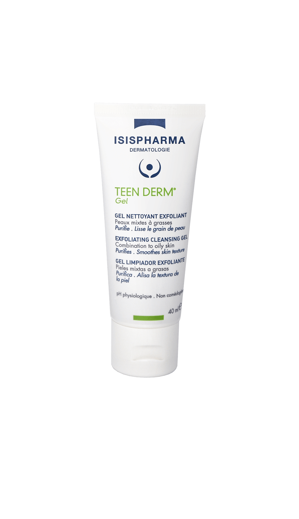 Isispharma Teen Derm Gel Nettoyant Exfoliant 150ml – Nettoyant Exfoliant Peaux Grasses