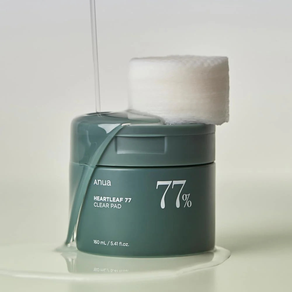 ANUA HeartleaF 77 Clear Pad 160ml 70 Pads Exfoliants Apaisants Heartleaf Pores
