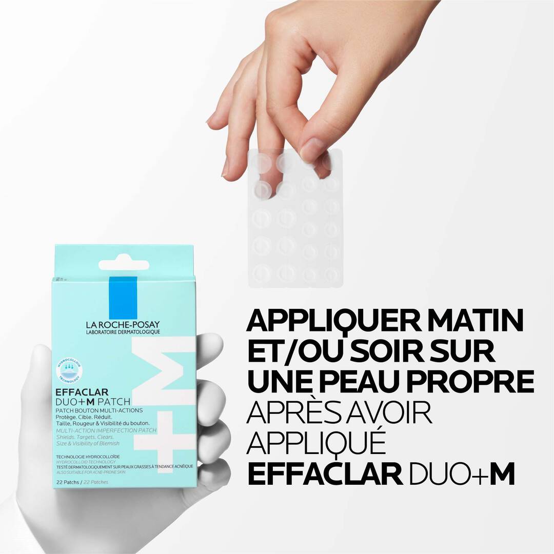 LA ROCHE-POSAY Effaclar Patch Anti-Imperfections DUO+M 22 Patchs Acné Boutons