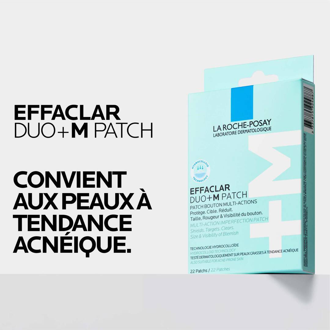 LA ROCHE-POSAY Effaclar Patch Anti-Imperfections DUO+M 22 Patchs Acné Boutons