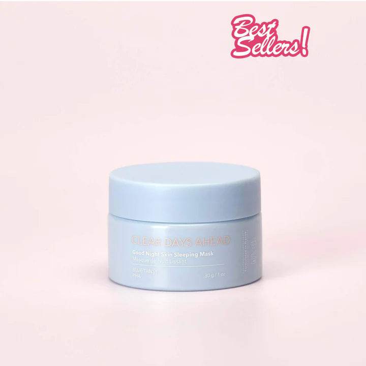 SOUL SISTERS Masque De Nuit Bleu Soin Visage Nocturne Hydratant Réparateur Anti-Âge Régénérant Peau Éclatante