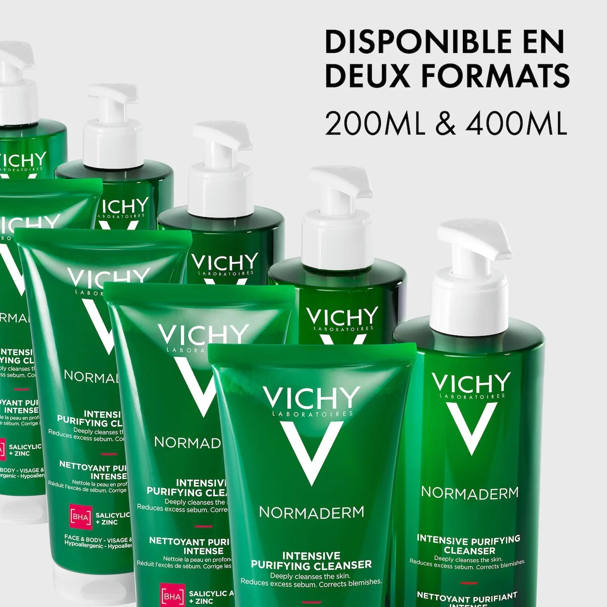 VICHY Normaderm Phytosolution Gel Purifiant Détox Végétale Intensive Eau Thermale 200ml