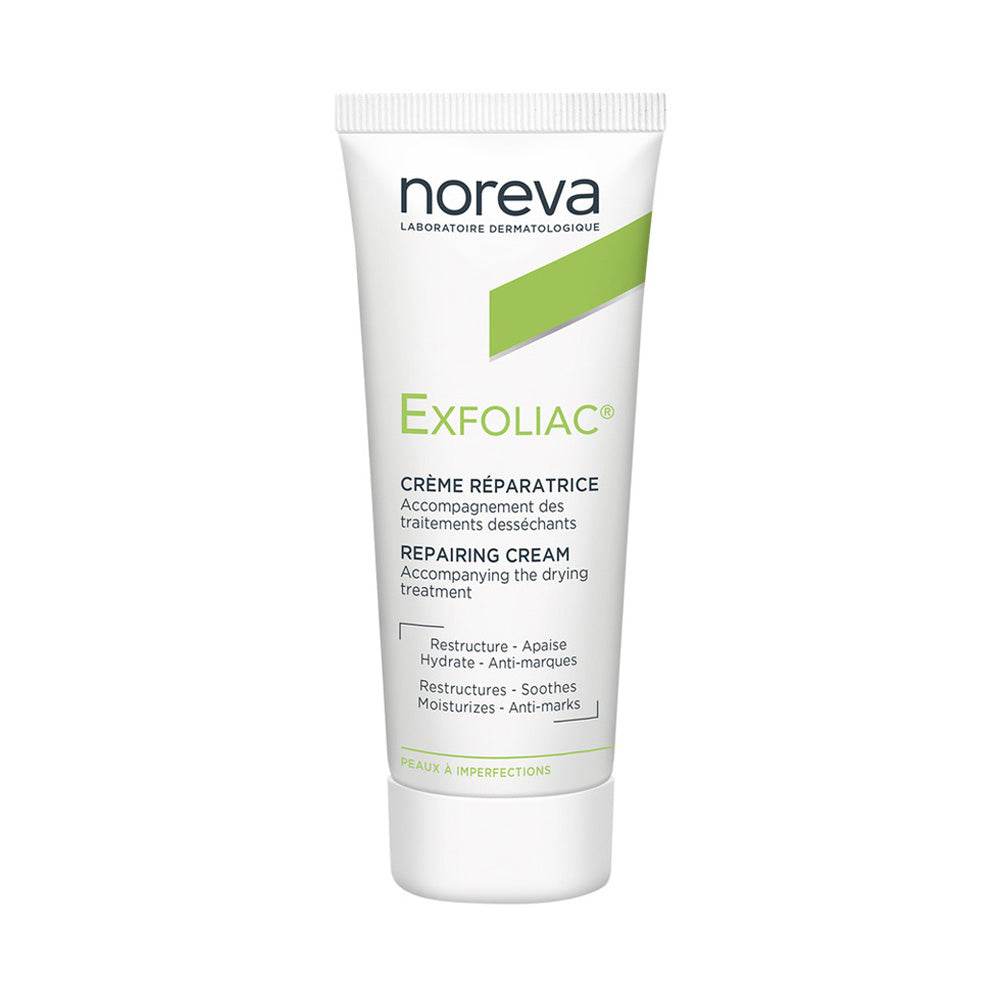 Noreva Exfoliac Crème Réparatrice 40ml Apaisante Hydratante Post-Traitement Anti-Acné