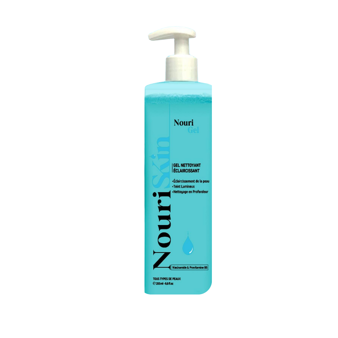 Nouriskin Nouri Gel Nettoyant Eclaircissant 200ml Soin Visage Nettoyant Purifiant Éclaircissant Anti-Taches Pigmentaires