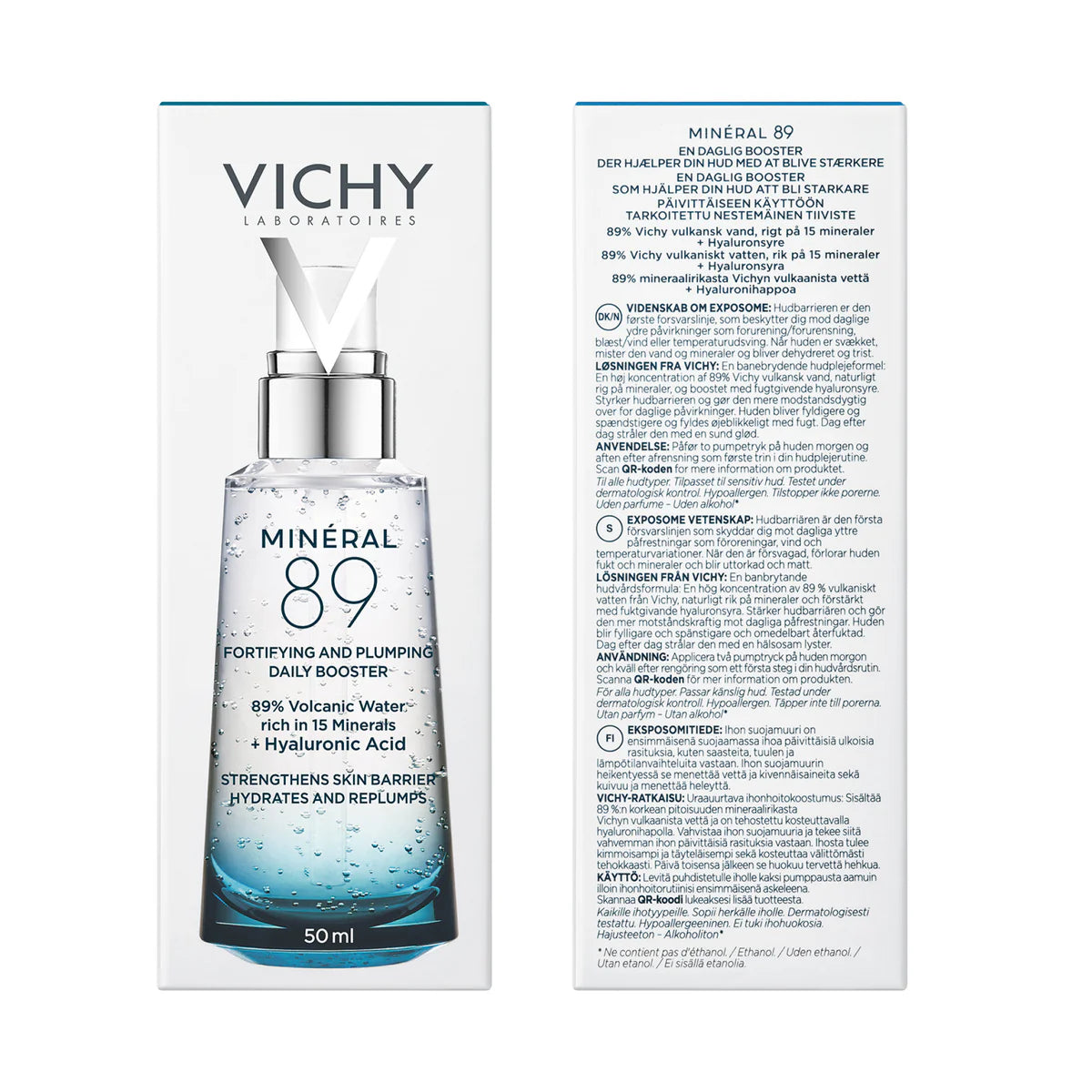 VICHY Minéral 89 Sérum Booster Hydratant Fortifiant Repulpant