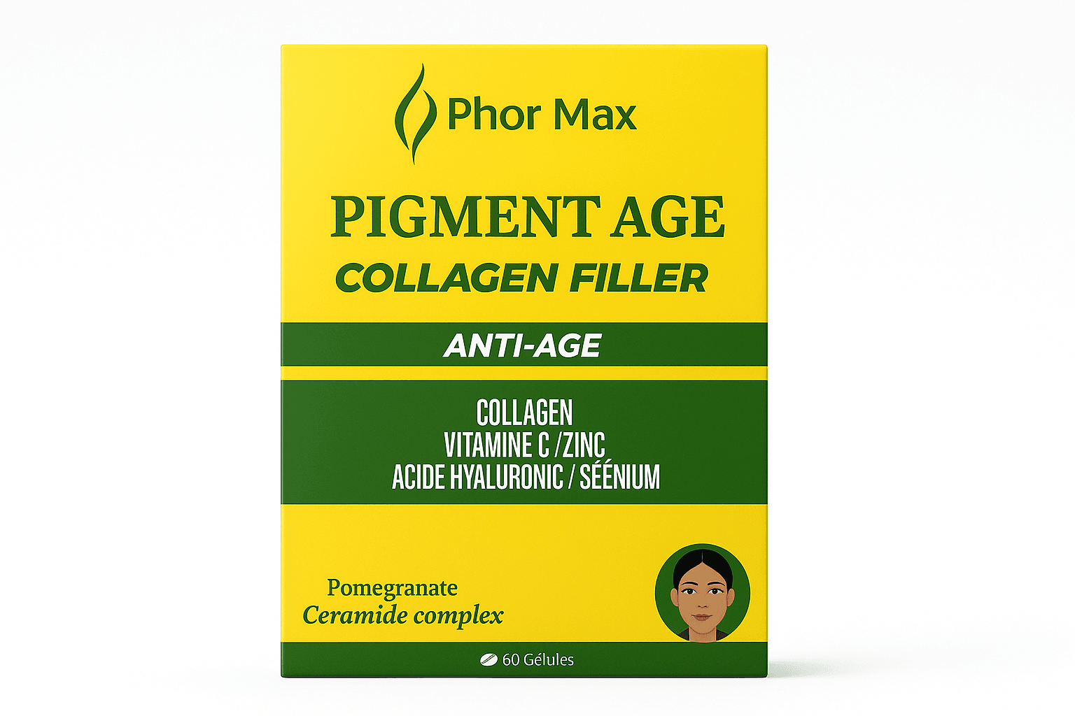 Phor Max Pigment Age Collagen Filler Anti-Âge 60 Gélules Pack Complet