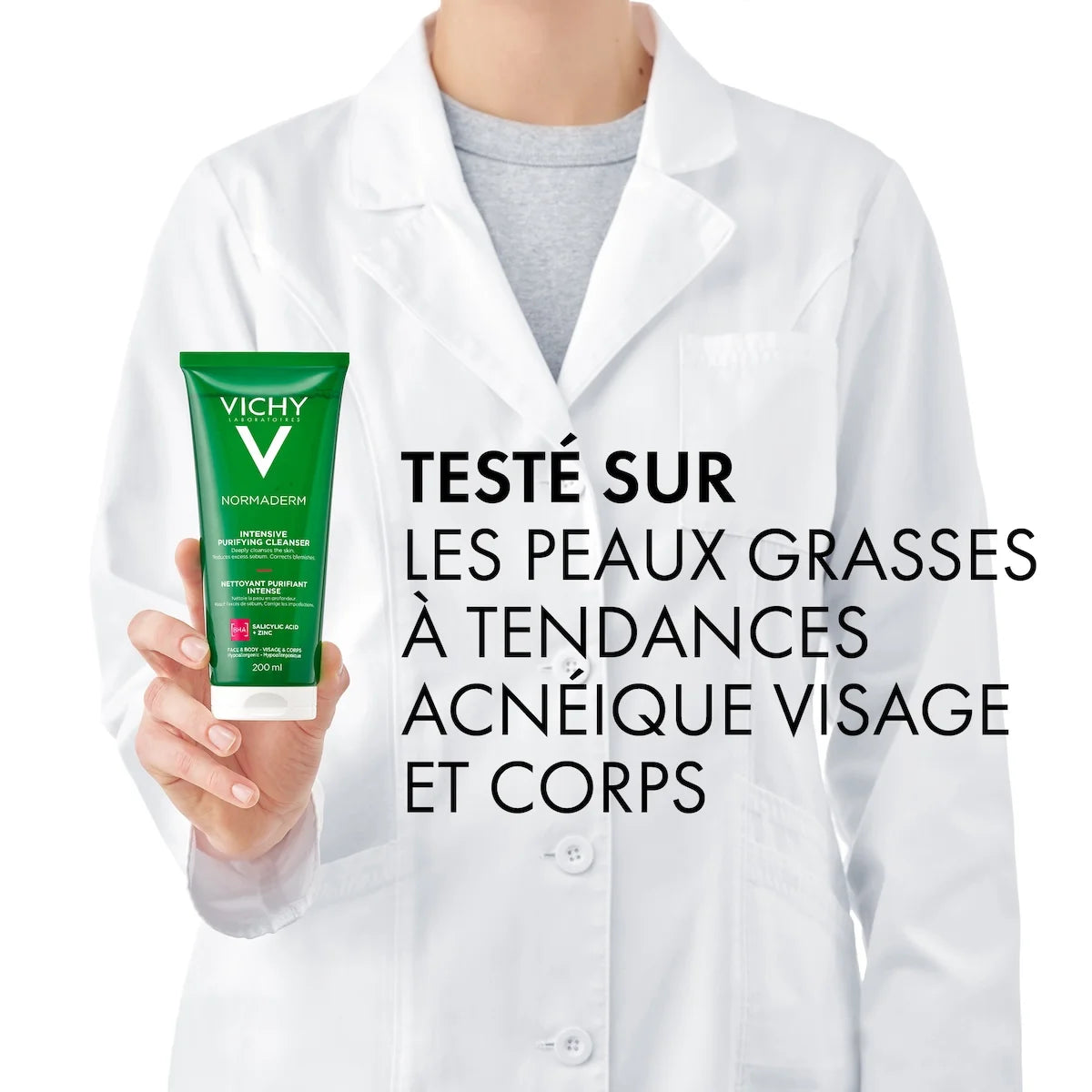 VICHY Normaderm Phytosolution Gel Purifiant Détox Végétale Intensive Eau Thermale 200ml