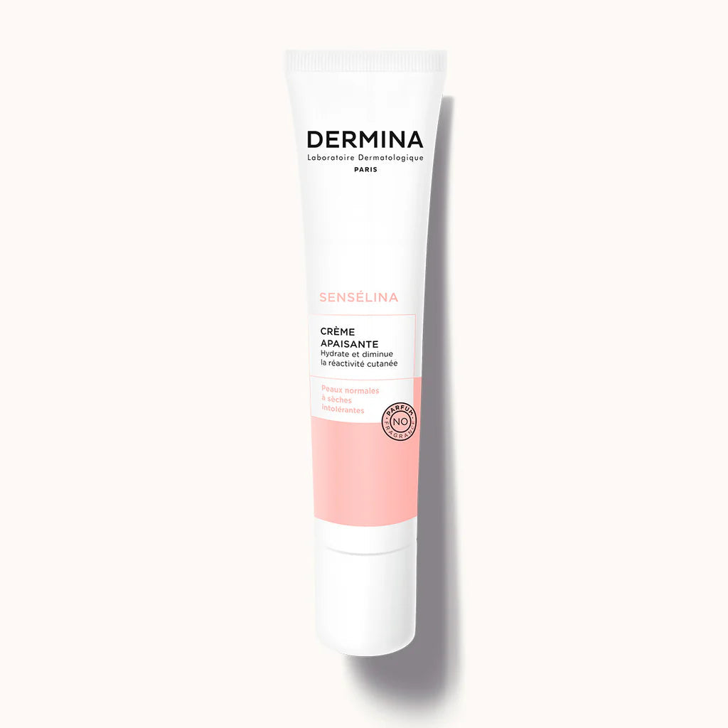DERMINA Sensélina Crème Apaisante Peaux Intolérantes 40ml Soin Apaisant Protecteur Anti-Rougeurs