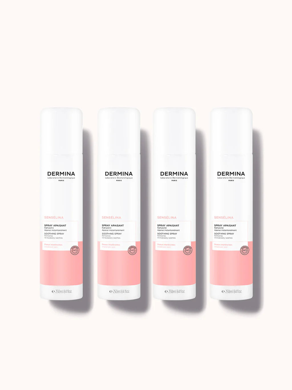 DERMINA Sensélina Spray Apaisant Peaux Intolérantes 250ml Eau Thermale Apaisante Anti-Rougeurs Hydratante