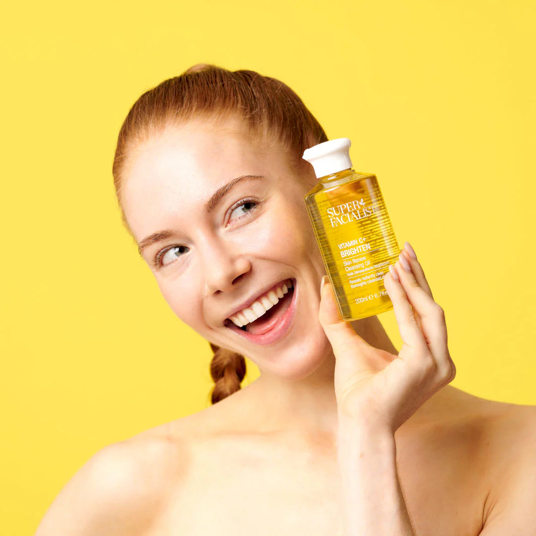 Super Facialist Vitamin C+ Cleansing Oil 200ml Huile Nettoyante Visage Vitamine C Antioxydante Éclat Lumineux