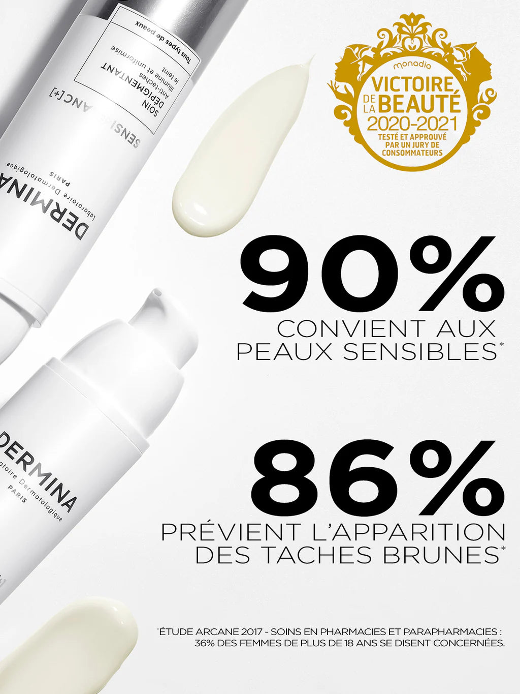 DERMINA SENSI-BLANC Soin Dépigmentant Anti-Tache 30ml Éclaircissant Uniformisant Vitamine C