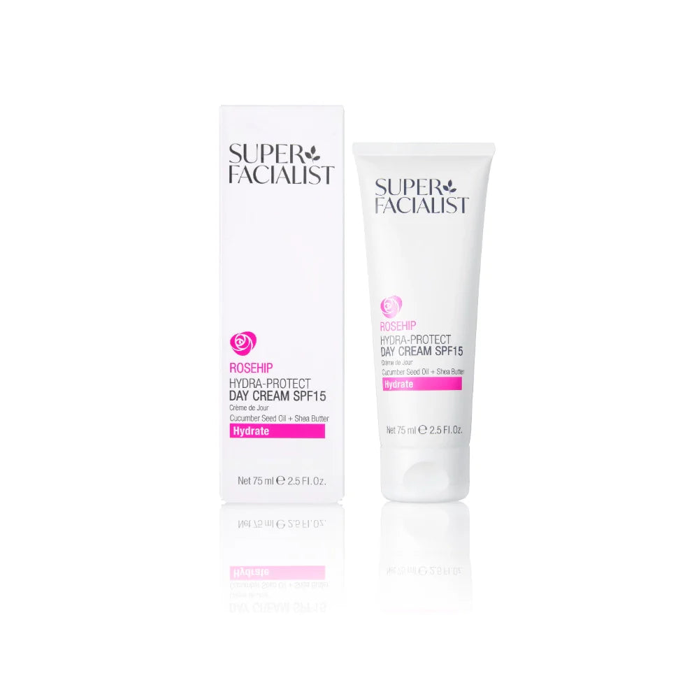 Super Facialist Rosehip Hydra-Protect Day Cream SPF15 75ml Crème Jour Visage Rose Musquée Protection Hydratante