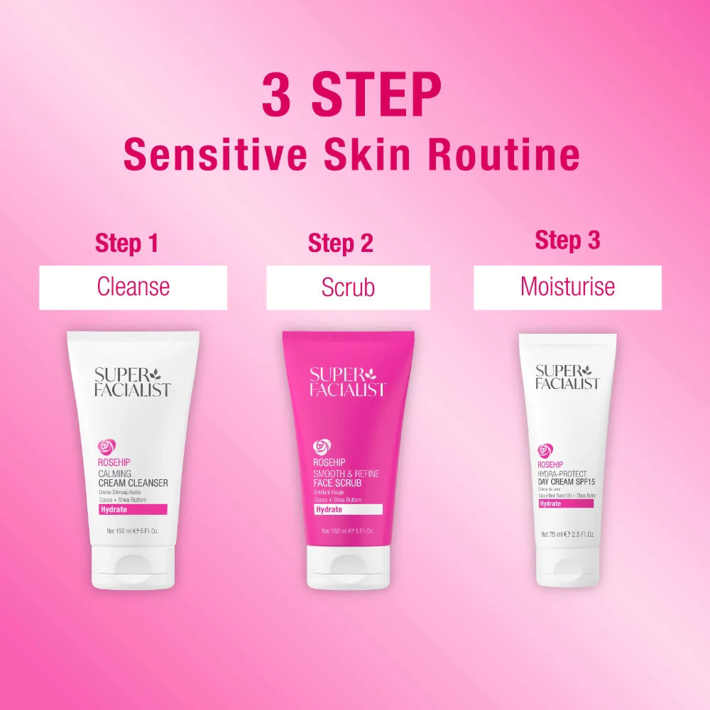 Super Facialist Rosehip Hydra-Protect Day Cream SPF15 75ml Crème Jour Visage Rose Musquée Protection Hydratante