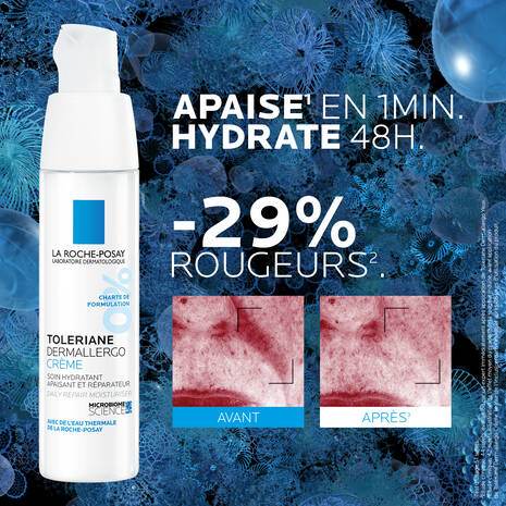 La Roche-Posay Toleriane Dermallergo Crème Hydratante 40ml – Soin Hydratant Anti-Allergique