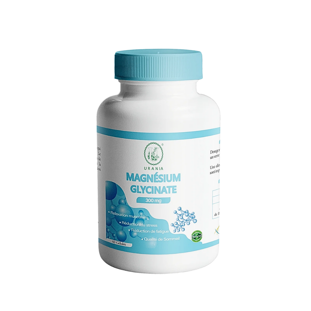 URANIA Magnésium Glycinate 60 Gélules Stress Sommeil Relaxation Musculaire Énergie Nervosité Adultes