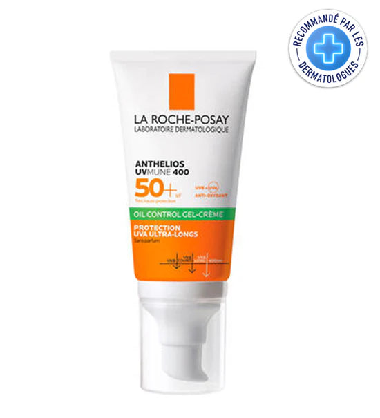 La Roche Posay Anthelios oil Control gel cream UVMUNE 400 SPF50+ 50ml – Protection Invisible + Cadeau Eau de Source Thermal 50 ml