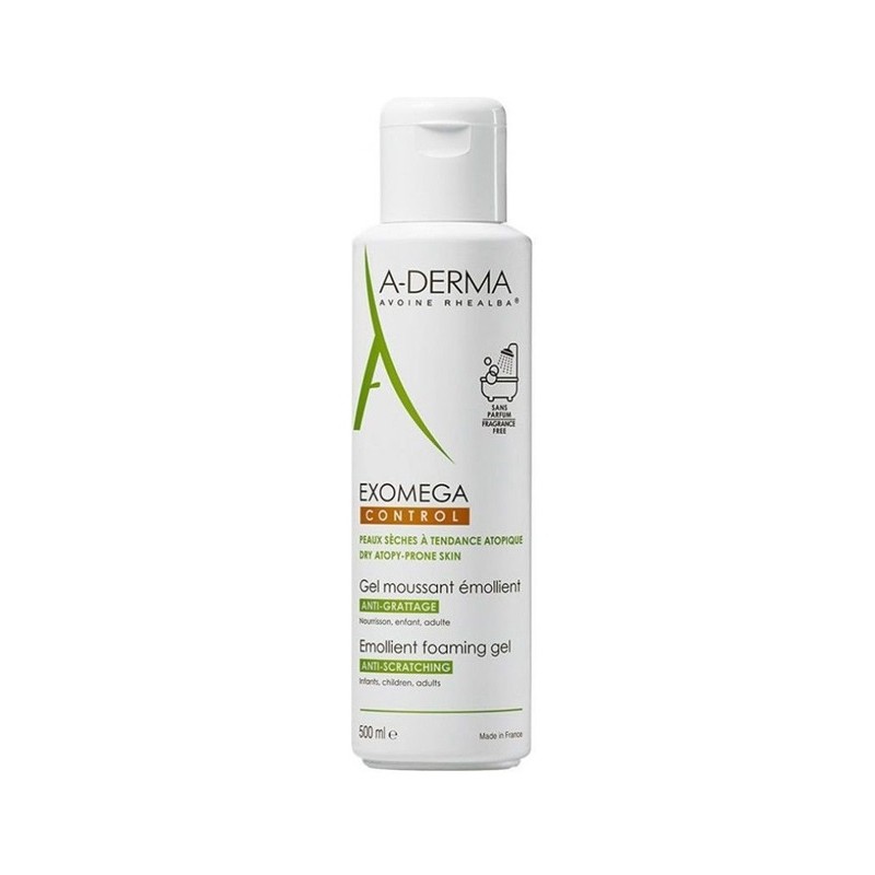 A-DERMA EXOMEGA GEL MOUSSANT ÉMOLLIENT 500ML